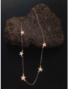 Collier acier inoxydable motif petites étoiles