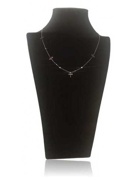 Collier acier inoxydable motifs libellules