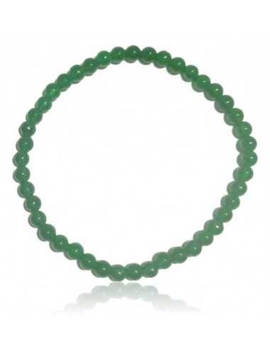 Bracelet jade pierres boules 4 mm