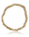 Bracelet pierre citrine boules 4 mm