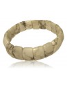 Bracelet howlite pierres carrées manchette