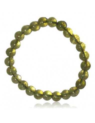 Bracelet Peridot pierres boules 8 mm