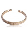 Bracelet rigide ouvert 2 rangées de strass