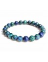 Bracelet chrysocolle pierres boules 8 mm