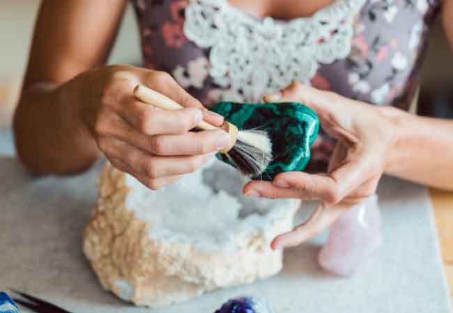 la malachite populaire pour la fabrication de bijoux