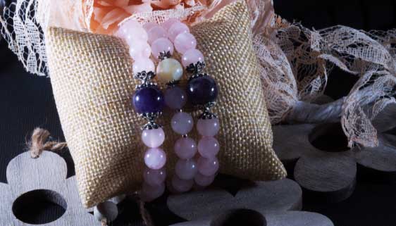 Bracelet 4mm perles pierre minérale bijoux fantaisies bienfaits